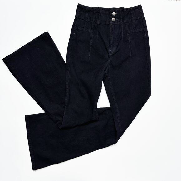 NWOT We The Free People Jayde High Rise Cord Flare Leg Beluga Jeans Pants 28 - Picture 4 of 15